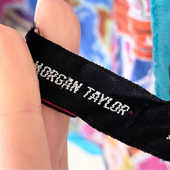 Morgan Taylor Silk Scarf Multicolor Travel Print - Picture 5 of 6